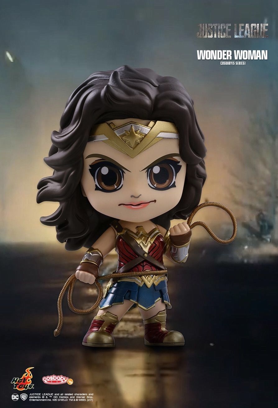 Figurine Cosbaby Wonder Woman Armure Dorée – Hot Toys, édition Limitée, 10 Cm
