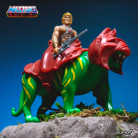 Super 7 ReAction Masters Of The Universe He-Man and Battle Cat