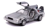 Jada Toys 1:24 Back To The Future Delorean Time Machine ( Folding Wheels & Light / Sound )