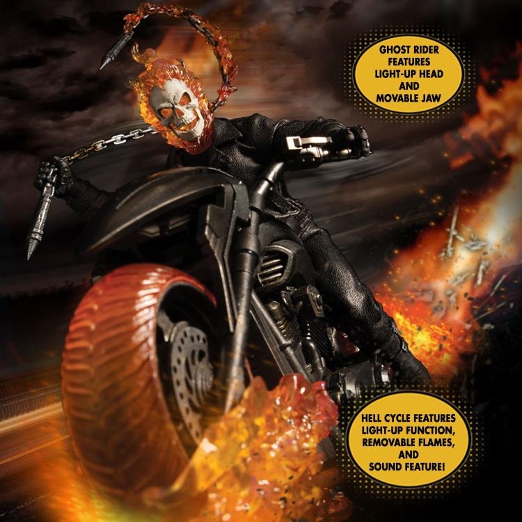 Mezco One:12 Collective Ghost Rider and Hell Cycle – Kapow Toys