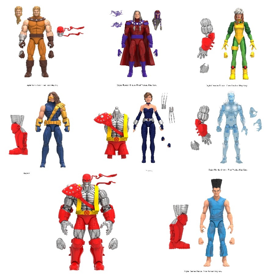 Marvel Legends X-Men Age of Apocalypse Wave 2 Colossus BAF Set of 7 ...