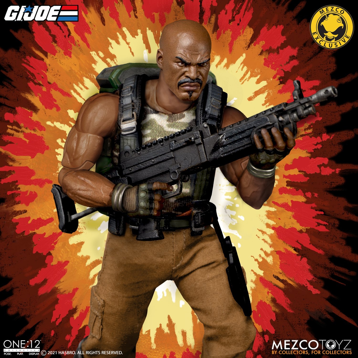 Mezco One:12 Collective G.I. Joe Roadblock 1/12 Scale Action