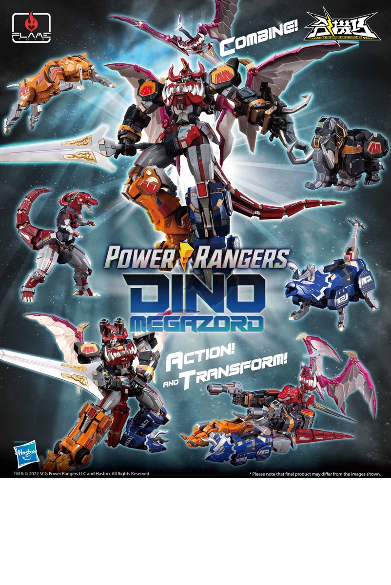 Flame Toys Power Rangers Go! Kari Kuri Dino Megazord – Kapow Toys