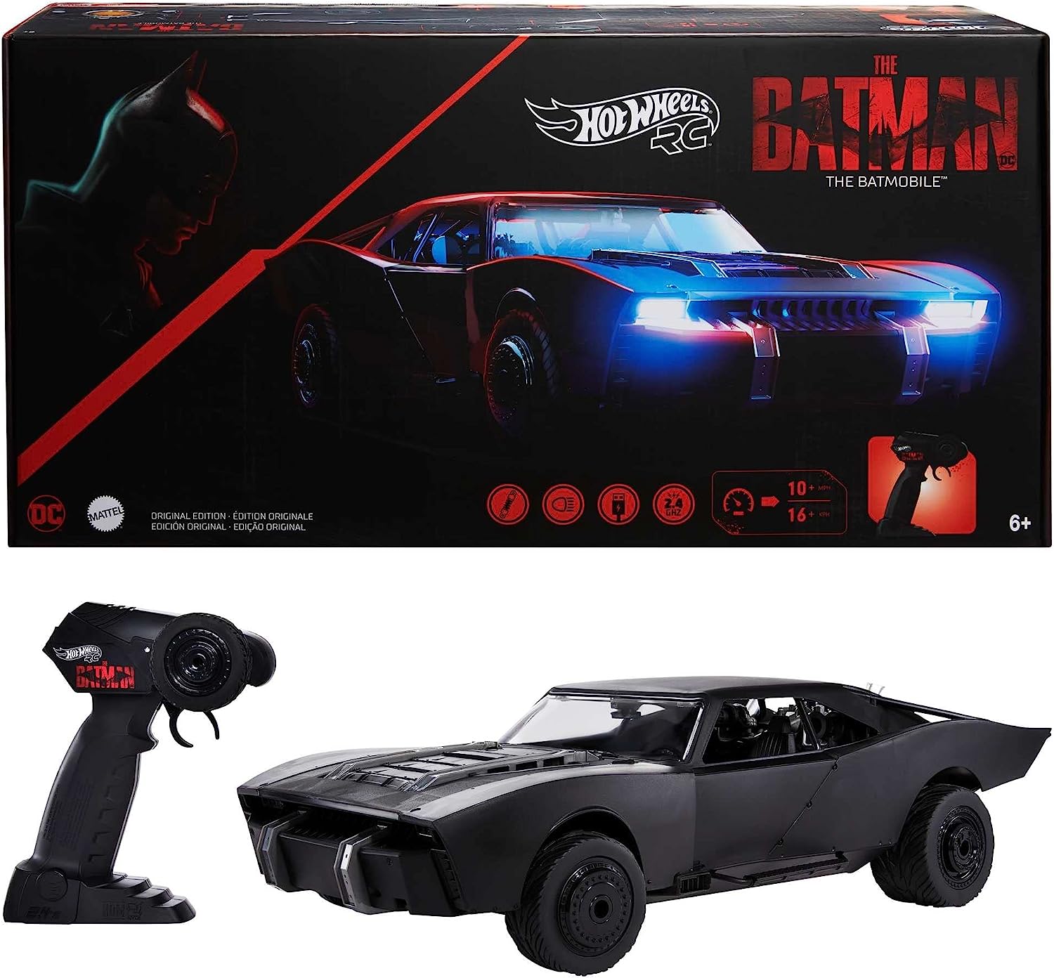 Hot Wheels The Batman Remote Control 1/10 Scale Batmobile Kapow Toys