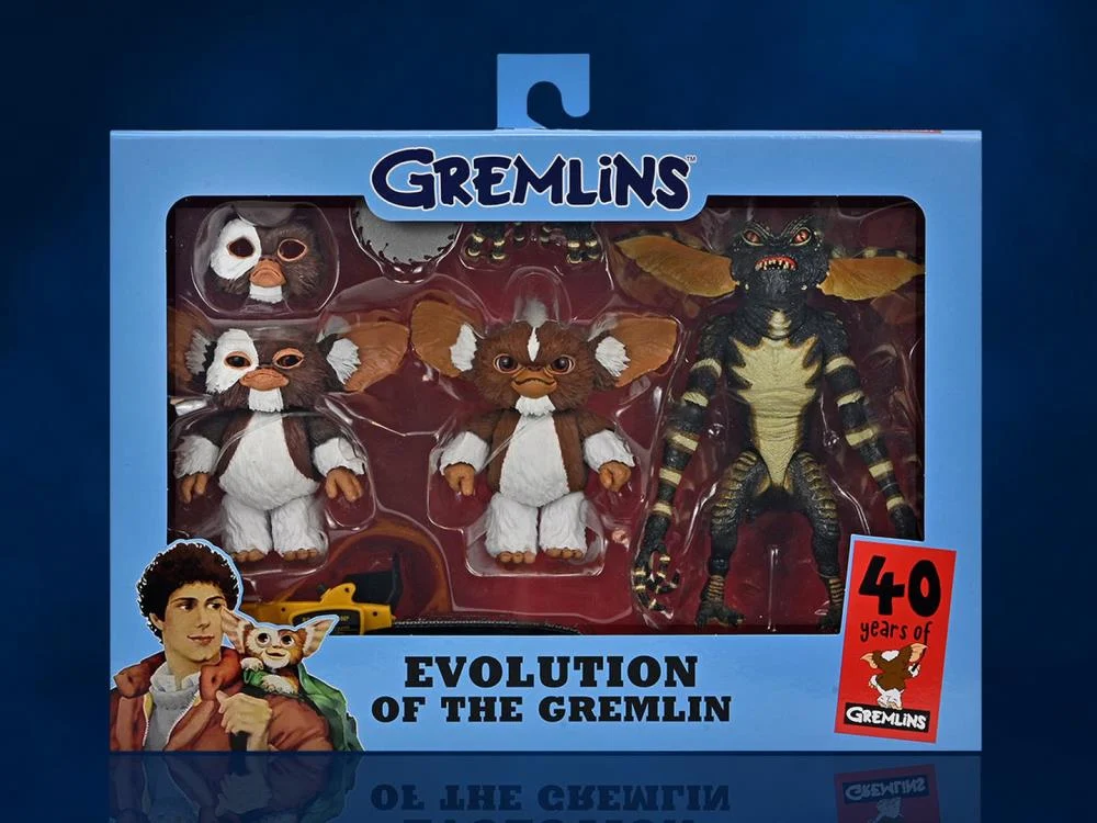NECA社 Gremlins フィギュア 4点セット NECA Gremlins 40th Anniversary Evolution of the Gremlin Box Set