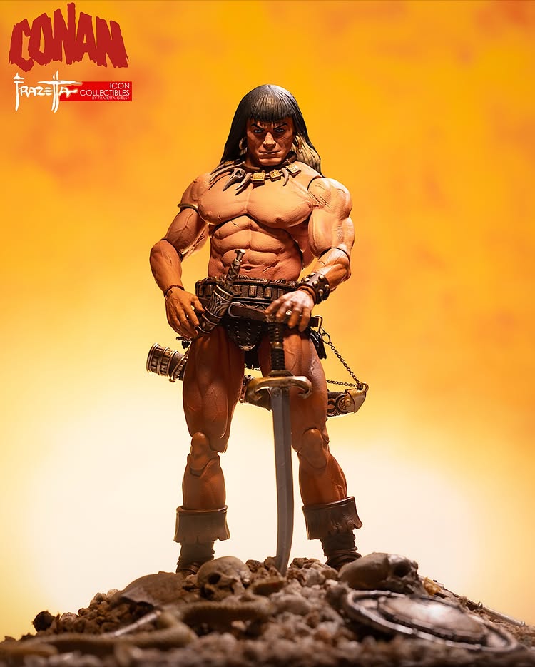 アジア限定 Frazetta Girls Conan the Barbarian Frazetta Girls Conan The Barbarian ICON Collectibles 1/12 Scale
