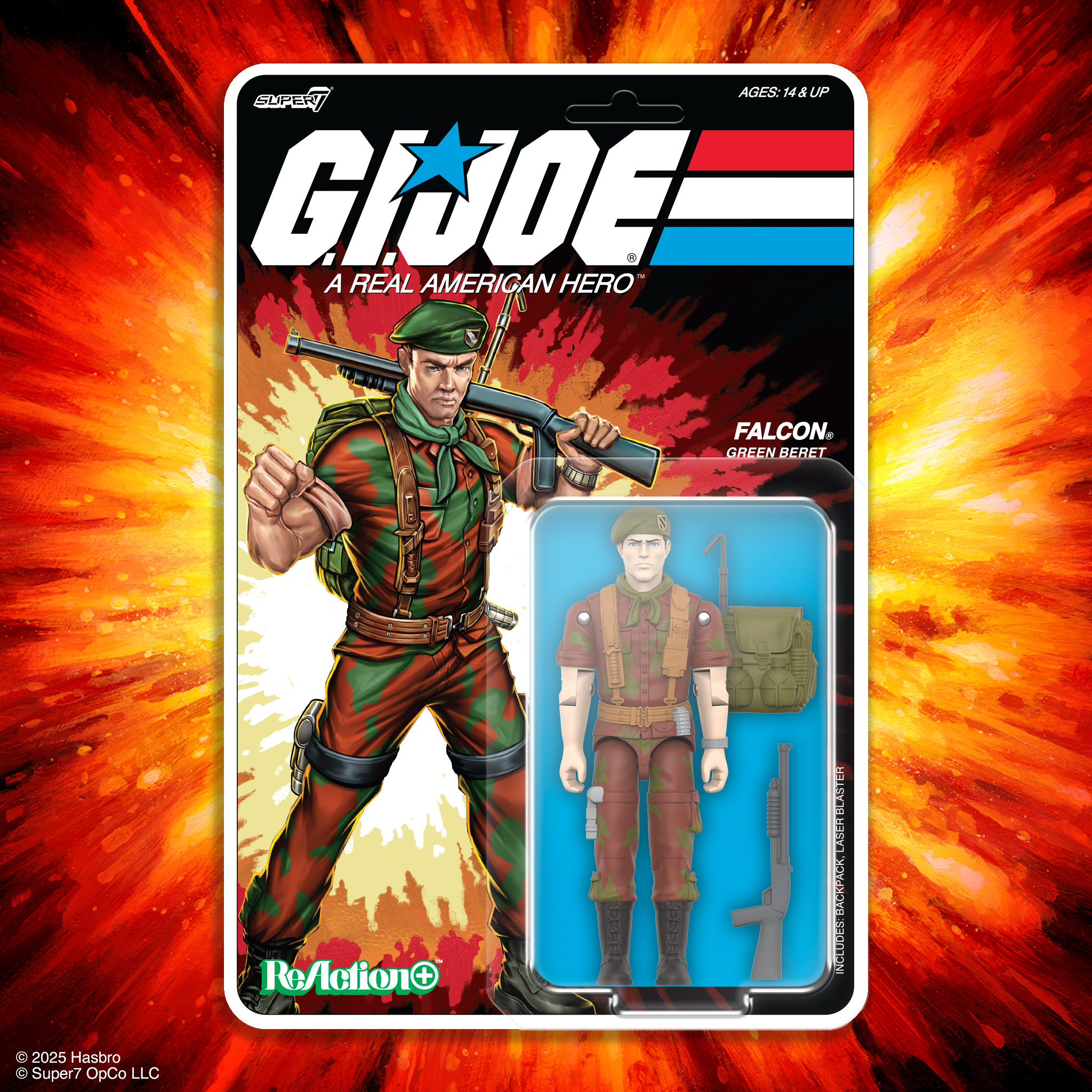 Super7 G.I.Joe ReAction+ Lt Falcon – Kapow Toys
