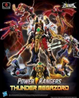 Flame Toys Mighty Morphin Power Rangers Go! Kara Kuri Thunder Megazord Action Figure