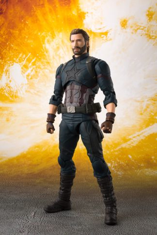 S.H Figuarts Avengers Infinity War Captain America & Tamashii Effect DLX Set-0