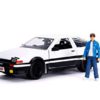 Jada 1:24 Scale Hollywood Rides Iniital D Toyota Trueno (AE86) -0