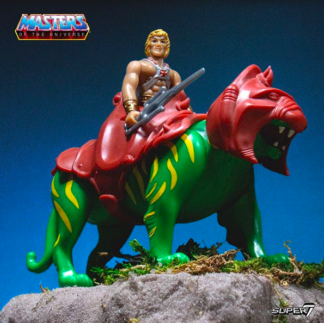 Super 7 ReAction Masters Of The Universe He-Man & Battle Cat -0