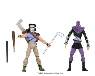 NECA Teenage Mutant Ninja Turtles Casey Jones & Foot Soldier TMNT Action Figure 2 Pack -0