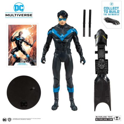 McFarlane DC Multiverse Rebirth Nightwing Action Figure ( Batmobile Build A Figure ) -0