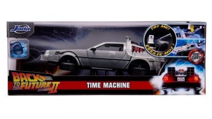 Jada Toys 1:24 Back To The Future Delorean Time Machine ( Folding Wheels & Light / Sound ) -23019