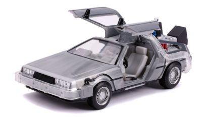 Jada Toys 1:24 Back To The Future Delorean Time Machine ( Folding Wheels & Light / Sound ) -0