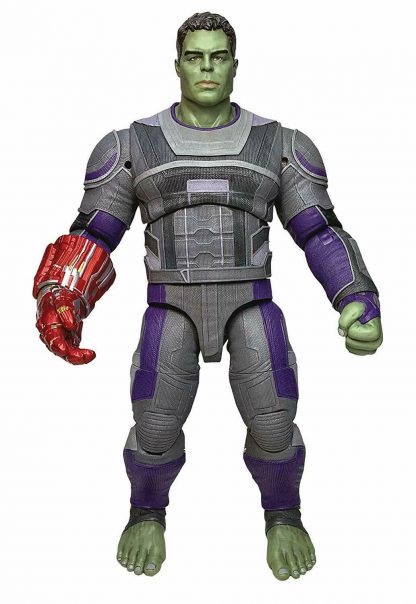 Marvel Select Avengers Endgame Team Suit Hulk and Nano Guantlet -23423