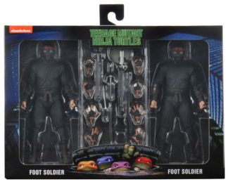 NECA Teenage Mutant Ninja Turtles 1990 Movie Foot Soldier 2 Pack with Weapons Rack-26711