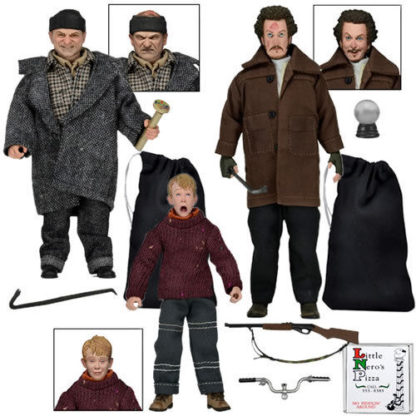 NECA Home Alone Retro Clothed 8 Inch Set of 3 Kevin, Harry & Marv-26737