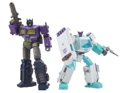 Transformers Generations Selects Shattered Glass Optimus Prime and Ratchet