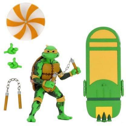 NECA TMNT Turtles in Time Michelangelo Action Figure-0