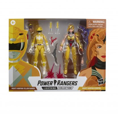 Power Rangers Lightning Collection Mighty Morphin Yellow Ranger Vs Scorpina Action Figure 2 Pack