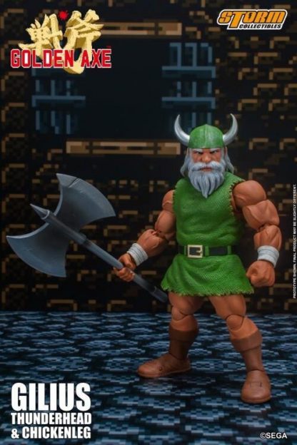 Golden Axe Gilius Thunderhead and Chicken Leg Storm Colectibles 1/12 Action Figure