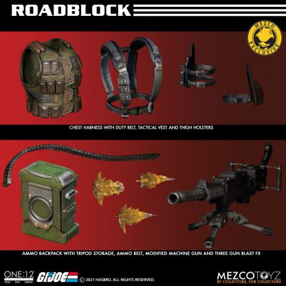 Mezco One:12 Collective G.I. Joe Roadblock 1/12 Scale Action Figure