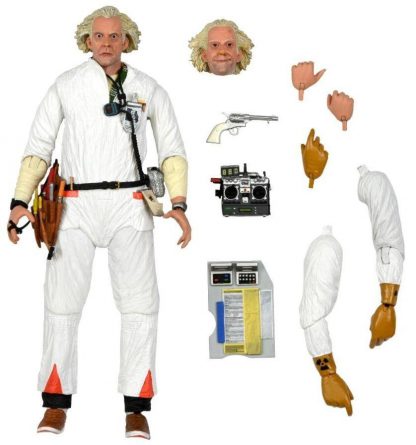 NECA Back to the Future Ultimate Doc Brown (1985) 7 Inch Action Figure ( Hazmat Suit )