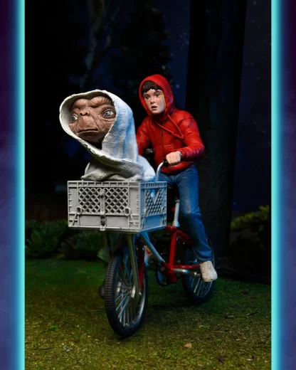 E.T. The Extra-Terrestrial 40th Anniversary Elliott & E.T. on Bicycle 7" Scale Action Figure