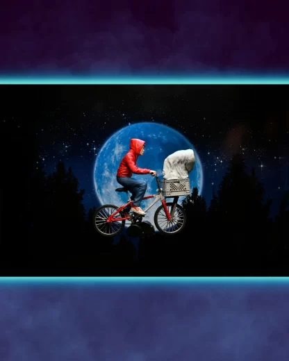 E.T. The Extra-Terrestrial 40th Anniversary Elliott & E.T. on Bicycle 7" Scale Action Figure