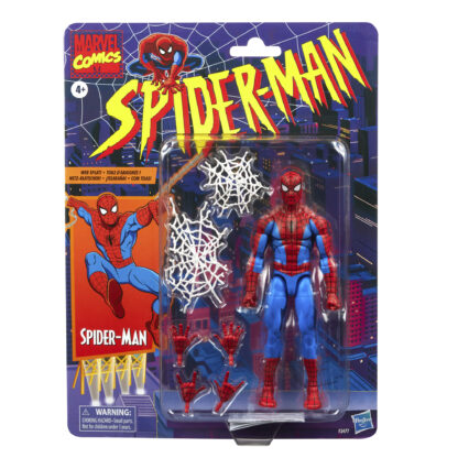 Marvel Legends Retro Series Cell Shaded Spider-Man Action Figure