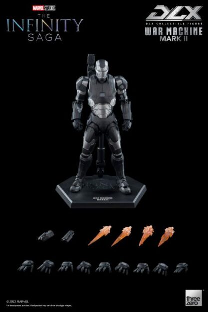 Avengers: Infinity Saga DLX Age of Ultron War Machine Mark 2 - 1/12 Scale Figure by Threezero