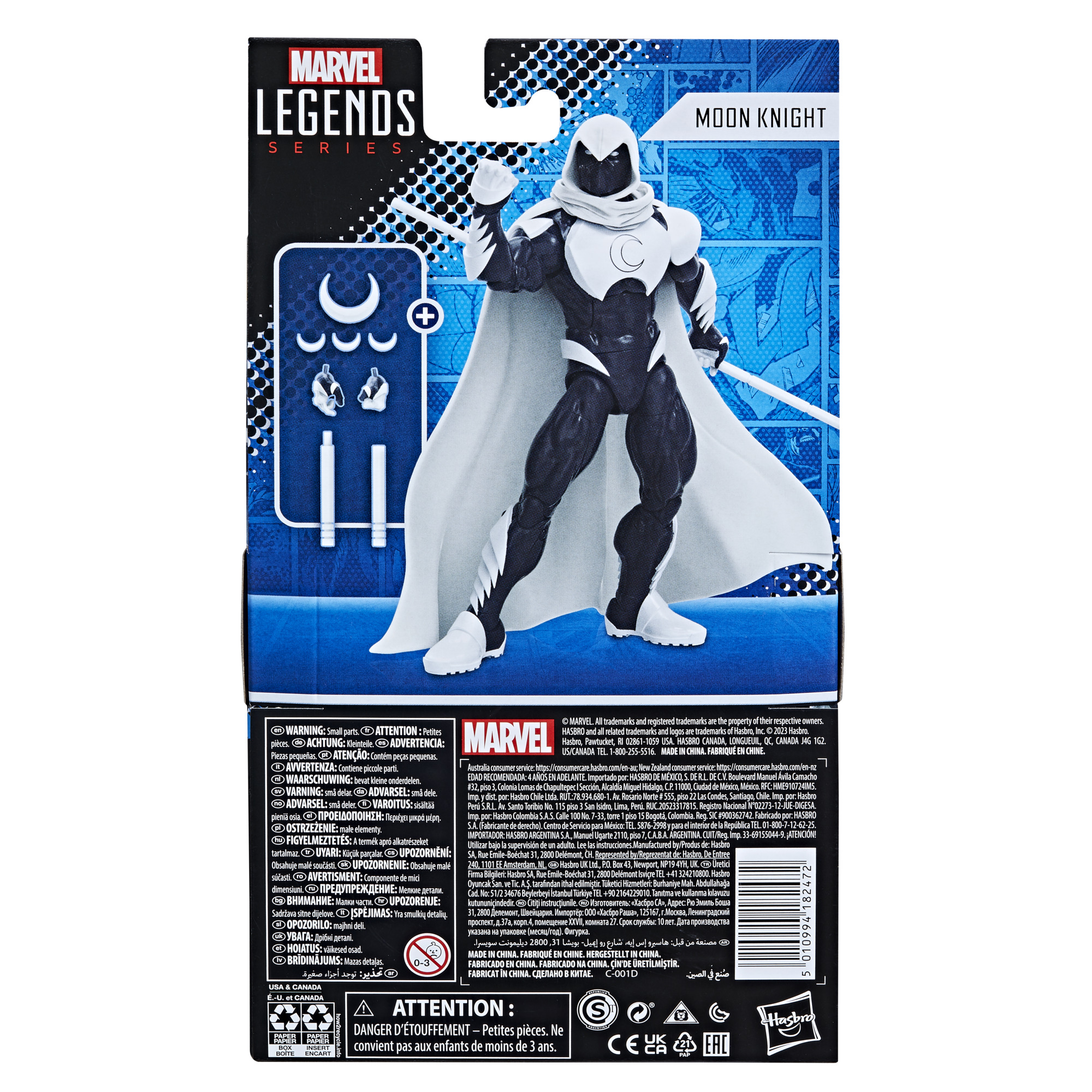 orificio de soplado Joya sociedad Marvel Legends Moon Knight ( Comic Version ) – Kapow Toys