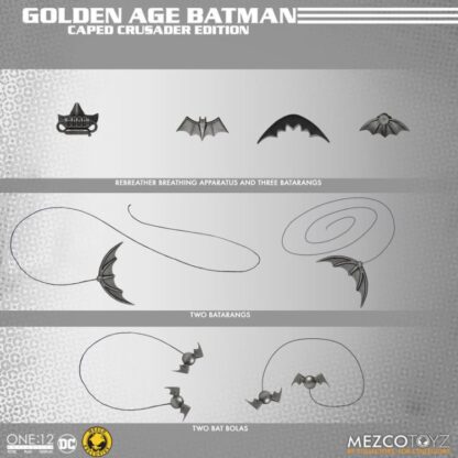 Mezco One:12 Collective Golden Age Batman : Caped Crusader Exclusive Edition