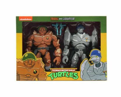 NECA Teenage Mutant Ninja Turtles General Traag and Granitor 2 Pack