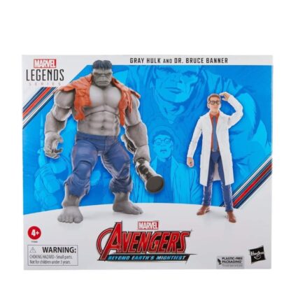 Marvel Legends Avengers 60th Anniversary Gray Hulk and Bruce Banner 2 Pack