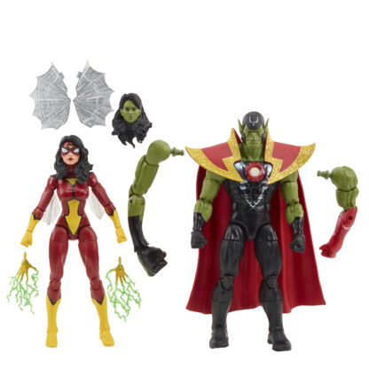 Marvel Legends Skrull Queen and Super Skrull Avengers 60th Anniversary