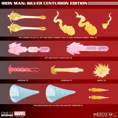 Mezco One:12 Collective Silver Centurion Iron Man