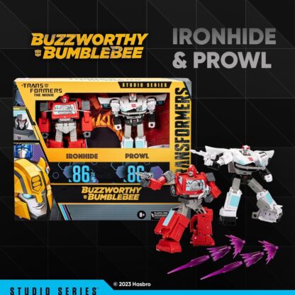 Transformers Buzzworthy Bumblebee 86 Ironhide and Prowl 2 Pack