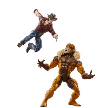 Wolverine 50th Anniversary Marvel Legends Logan Vs Sabretooth 2 Pack