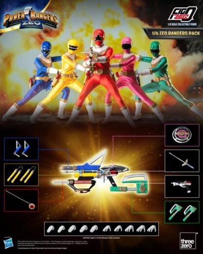 Power Rangers Zeo FigZero Zeo Rangers 1/6 Scale 5 Pack