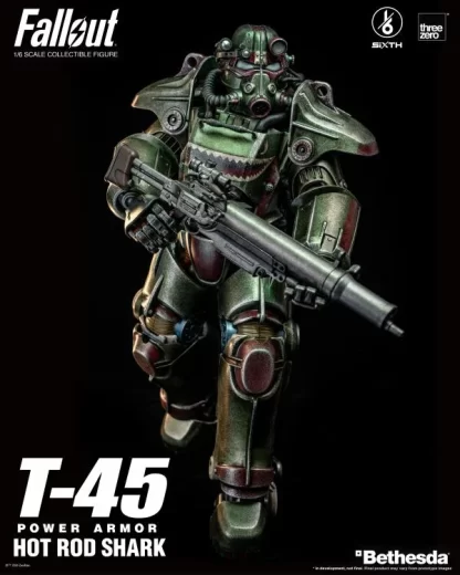 Threezero Fallout T-45 Power Armour (Hot Rod Shark) 1/6 Scale Figure