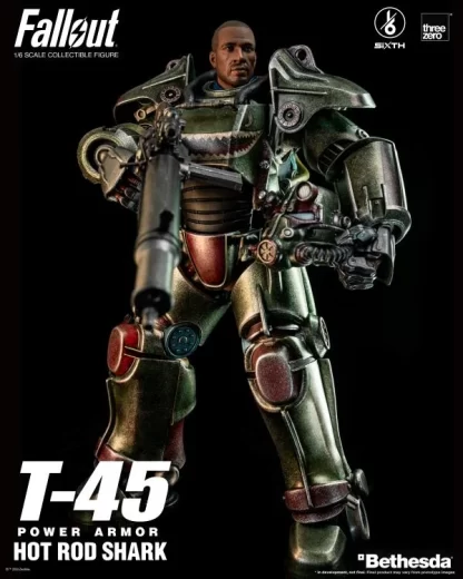 Threezero Fallout T-45 Power Armour (Hot Rod Shark) 1/6 Scale Figure