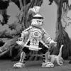 NECA Usagi Yojimbo Samurai Usagi Black and White Action Figure