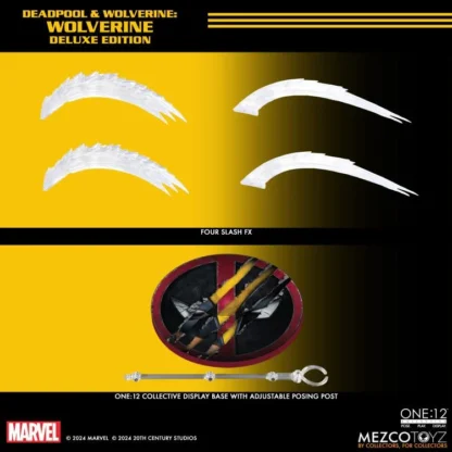 Mezco One:12 Collective Deadpool and Wolverine Deluxe Wolverine Action Figure