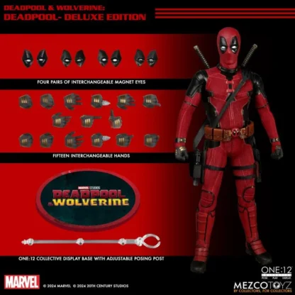 Mezco One:12 Collective Wolverine and Deadpool Deluxe Deadpool Action Figure