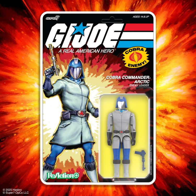 SUPER7 G.I. JOE ReAction Wave 1 – Cobra Commander | Action Figure 3,75'' | Collezionabile