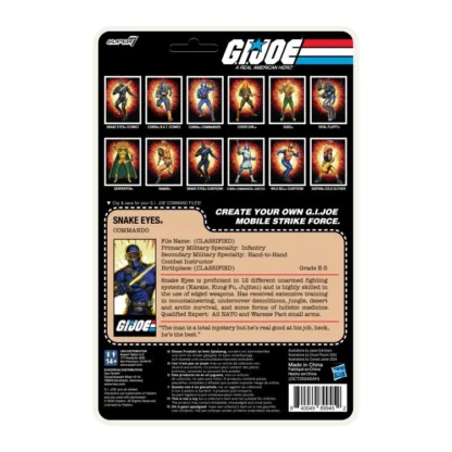 Super7 G.I.Joe ReAction+ Snake Eyes ( Cartoon Version )