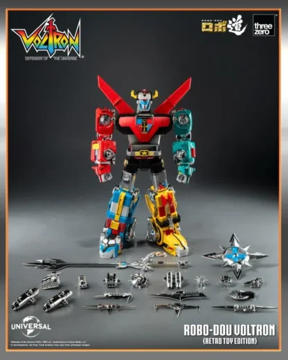 Threezero ROBO-DOU Voltron Defender of the Universe Retro Toy Edition