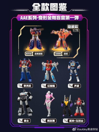 Auldey Transformers Blind Box Series 1 Set of 6 - Sealed Case